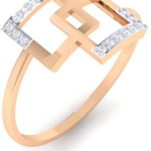Diamtrendz Jewels Real Diamond Square Shape 14kt Diamon...