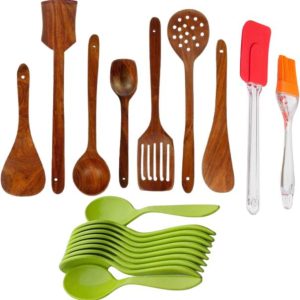 PURCHAZE24X7 Kitchen Utensils Set Of 15 Non-Stick Coate...