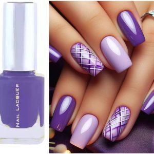 Jiwoo long lasting maate nail paint for women purpule