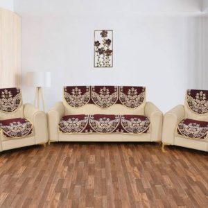 HARI SANKAR TRADING COMPANY Cotton Floral 10 Seater Sof...