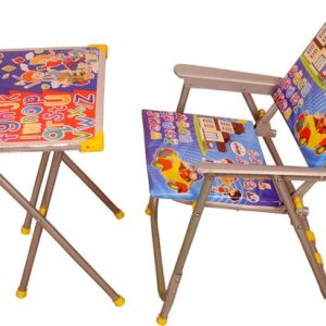 Demya king of steel TABLE CHAIR FOR KIDS (BLUE) Solid W...