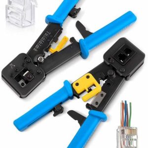 ELECTRO WOLF Passthrough RJ11/RJ12/RJ45, CAT3/CAT5e/CAT...