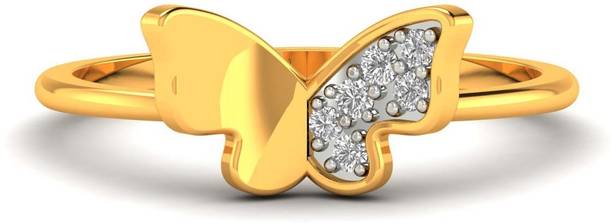 amarta Moonstone Valentine 18kt Diamond Yellow Gold rin...
