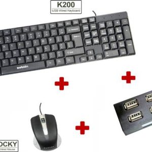 zebion K200 keyboard + Rocky Mouse + Pronto 31 USB HUB ...