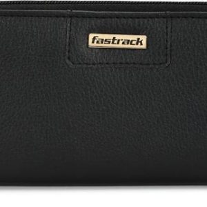 Fastrack Women Casual Black Artificial Leather Wrist Wallet
