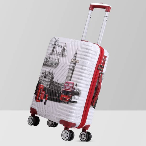 Kandel London Small Cabin Suitcase (56 cm) 8 Wheels - Hard Sided ABS ...