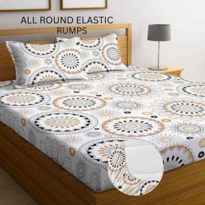 Rumps 350 TC Cotton, Microfiber King Printed Fitted (El...