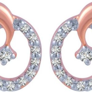PC Chandra Jewellers Rose Gold 14kt Stud Earring