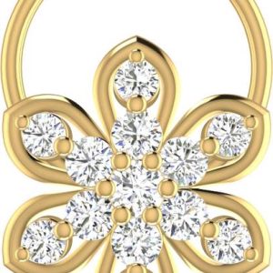 avsar Vidhi 18kt Diamond Yellow Gold Nose Wire