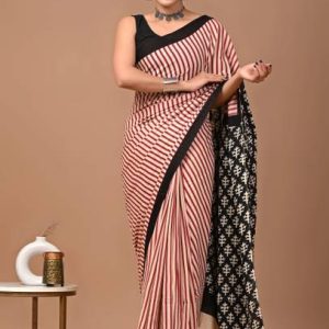 Tetarwal Printed Daily Wear Pure Cotton Saree