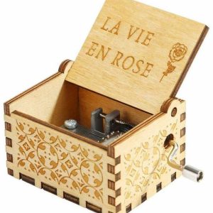 EITHEO Wooden Hand Cranked Collectable Engraved Vintage...