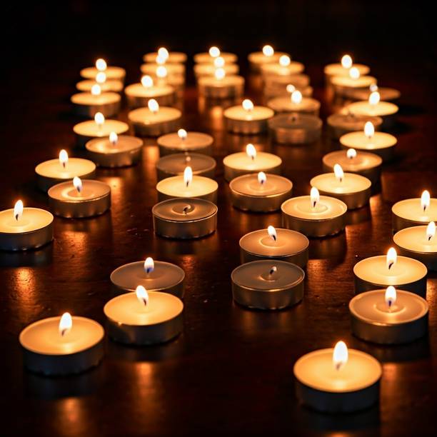 PVA Tea Light Candle Pack of 50 Hour Long Burning_tlc14...