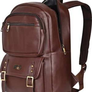 Pramadda Pure Luxury 24.7 L Laptop Backpack Classy Tourister Vegan leather l...