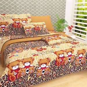mahadev home furnishing 144 TC Polycotton Double 3D Pri...