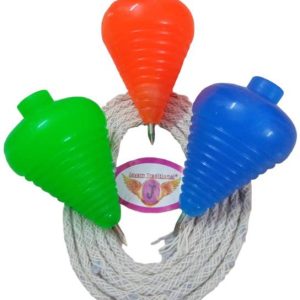Jayam Traditional Lattu Toys Pack of 3Pcs & Thread Latt...