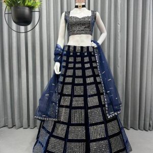PD CLOTH VILLA Embroidered Semi Stitched Lehenga Choli