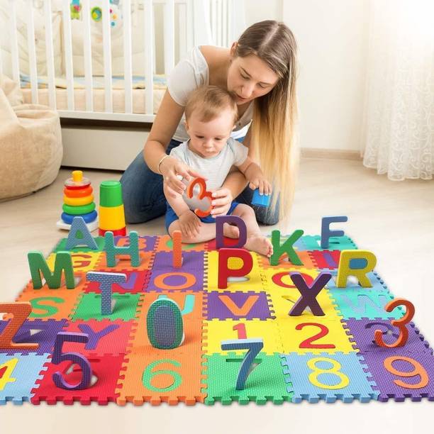 Toyporium Puzzle Foam ABCD Mat for Children, Interlocki...