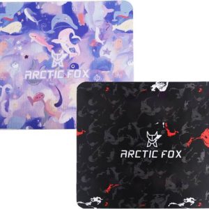 ARCTIC FOX Non-Slip Rubber Base Mouse Pad for Desktop a...