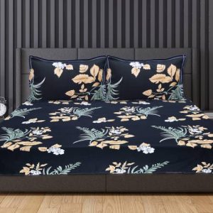 FABMARTS 178 TC Cotton Double Jaipuri Prints Flat Bedsh...