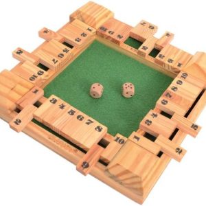 Clapjoy Shut The Box Wooden Board Game for Kids and Adu...