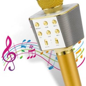 Make Ur Wish Karaoke Duplex Bluetooth Mic Wireless Blue...