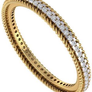Diamtrendz Jewels BIS Hallmarked Band 14kt Cubic Zircon...