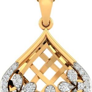 amarta Georgia bedazzling lattice pendant (Without Chai...