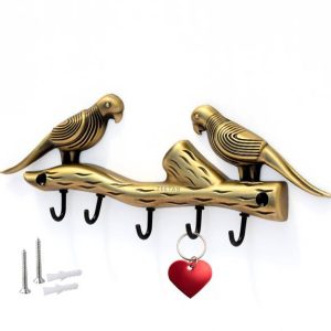 Zeetab Love Bird Key Stand & Hanger for Home Decor, Par...