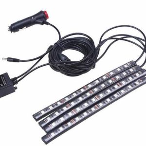 Auto Mac 12 LED Multicolor Atmosphere Car Led Strip Lig...