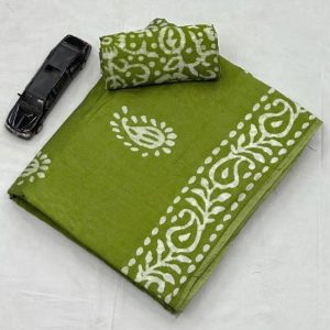 RJ CREATION Printed Daily Wear Pure Cotton Saree