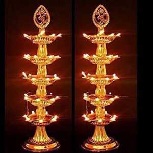 Riyakar Home Plastic (Pack of 2) Table Diya