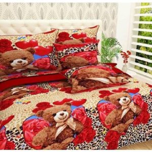 Radhey Textile 140 TC Microfiber Double Printed Flat Be...