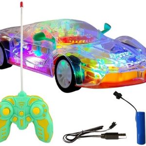 Little Creation Transparent Remote Control Racing Car w...