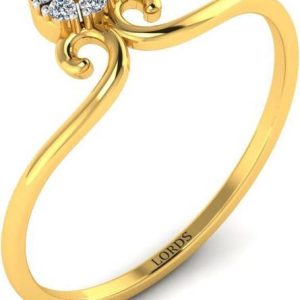 LORDS JEWELS Consistent Flower Diamond Ring 18kt Diamon...