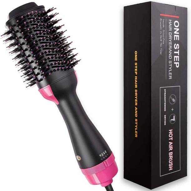 HIRVA Hair Dryer and Volumizer Round Brush For Blow Dry...