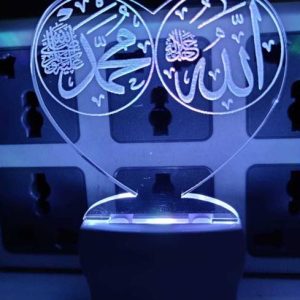 jkart 3D Allah Mohammad Acrylic Night Lamp for Home/Bed...