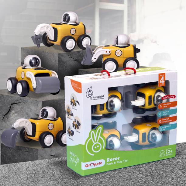 R for Rabbit Orapple Rover Push Toy for Kids | Set of 4...