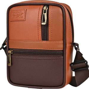 Pramadda Pure Luxury Tan Men Sling Bag Benjamin Stylish Sling Bag For Men an...