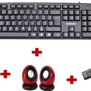 zebion K500 Keyboard + Rocky Mouse + Adore Speaker + Pr...
