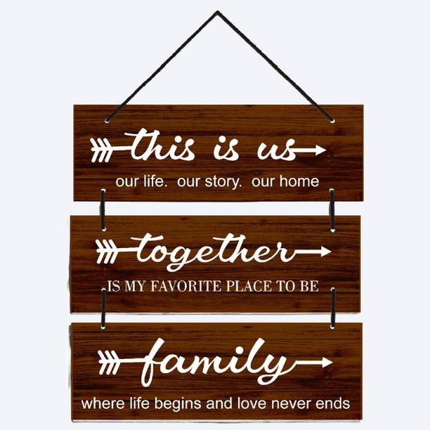 Home Delight This Is Us|Together |Family Signs Wooden W...