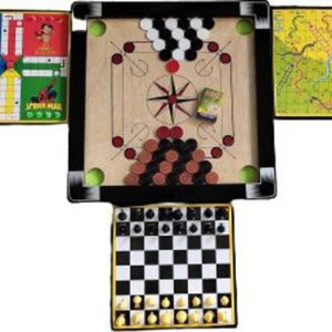 RAS Carrom Board size 20X20 with Ludo,Chess Board,Snake...