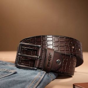 LEVI'S Men Casual Brown Genuine Leather Belt