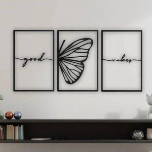 IRIS Decore Good Vibes MDF Plaque Cutout Ready To Hang ...