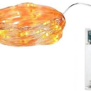 Trendx 30 LEDs 3 m Gold Steady String Rice Lights