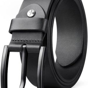 zaphod Men Casual, Evening, Formal, Party Black Genuine Leathe...