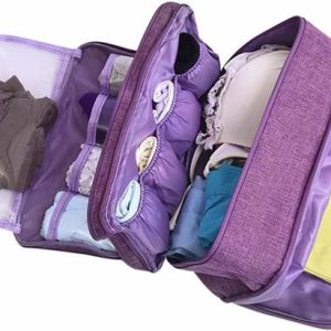 SEAGULL Fashion Portable 3 zippered Underwear Bra Stora...
