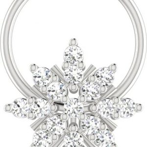 avsar Sonakshi 18kt Diamond White Gold Nose Wire