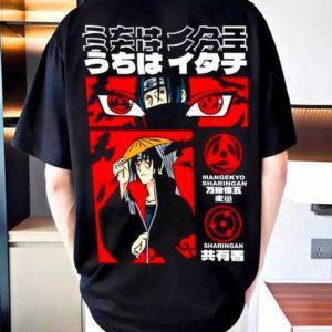 PEZOZ Men Graphic Print Round Neck Cotton Blend Black T-Shirt