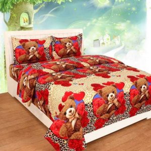 kaku handloom 140 TC Microfiber Double 3D Printed Flat ...