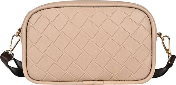 Pramadda Pure Luxury Beige Women Sling Bag Elegant Mini Crossbody Side Shoul...